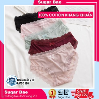 Quần Lót Nữ Cotton Ren Cao Cấp Siêu Mỏng Thoáng Khí QL13