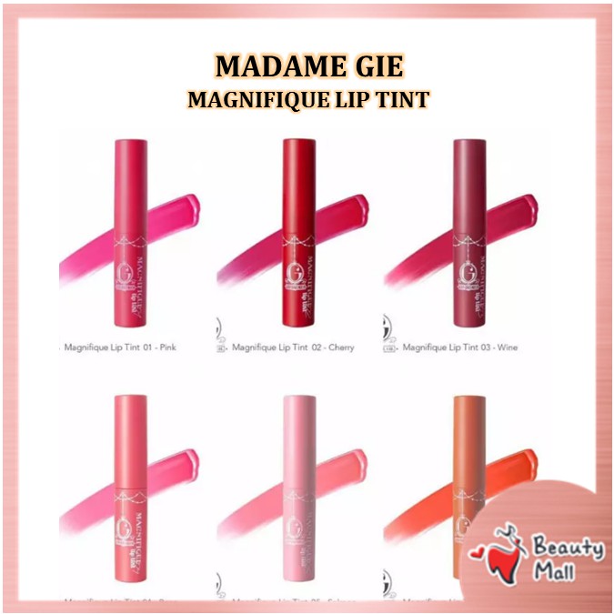 (hàng Mới Về) Son Tint Madame Gie Magnifique Lên Màu Đẹp