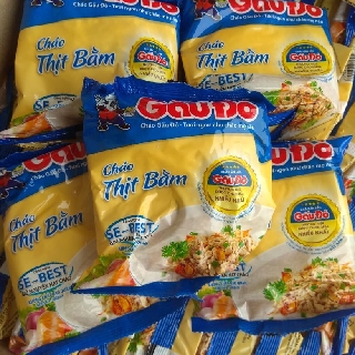 Combo 5 gói cháo thịt bằm gấu đỏ gói 50g