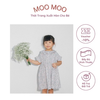 Váy hoa nhí đơn giản dễ thương hàng xuất hàn dư xịn