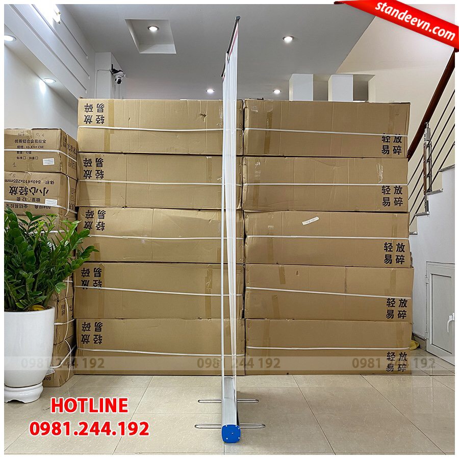 Cuốn nhôm cao cấp 0.8*2m, Standee cuốn Inox Siêu bền | Standee 3H