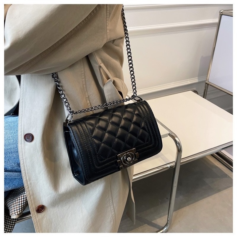 Túi Đeo Chéo Họa Tiết Kim Cương Phong Cách Hàn Quốc Mới 2022 Gylb377