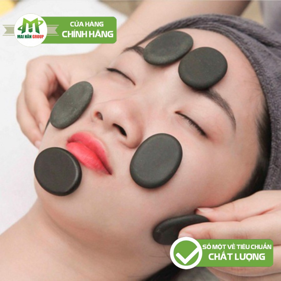 Bộ Viên Đá Massage Mặt Thư Giãn Đẹp Da - Đá Tự Nhiên