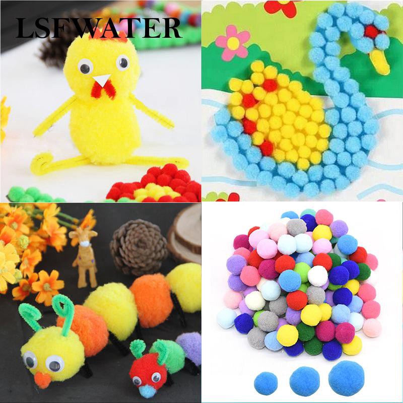 set 20 quả bông Pompom làm đổ hanmade