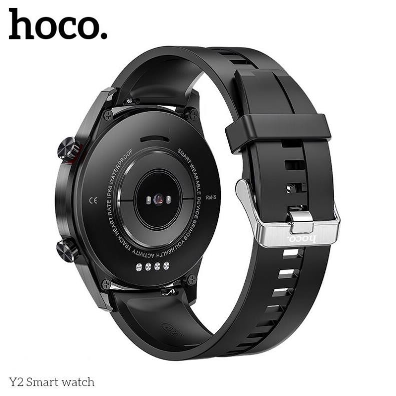 Đồng hồ thông minh Smart Watch hoco Y2 chống nước, Nghe gọi, thông báo, theo dõi sức khỏe, màn hình màu cảm ứng