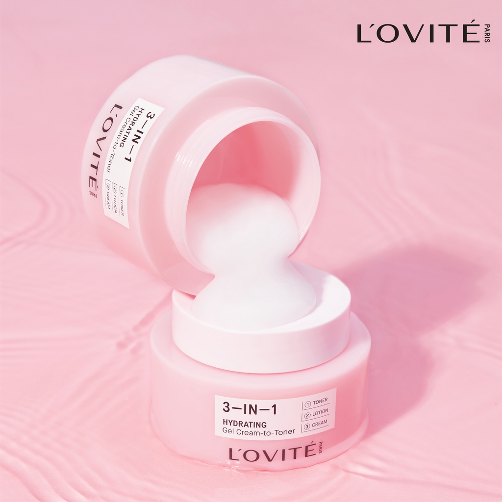 Gel Dưỡng Ẩm Lovite 3-in-1 Hydrating Gel Cream-to-Toner 50ml