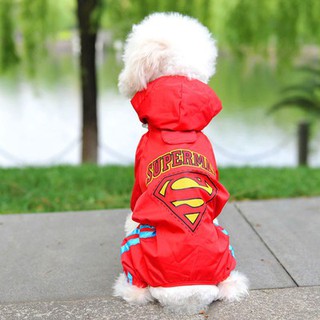 Áo mưa cao cấp Superman dành cho chó lớn