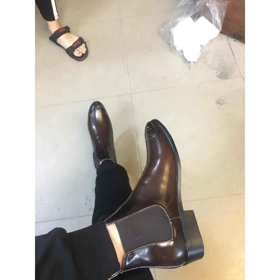 Chelsea Boot da nâu - Tăng chiều cao 6cm