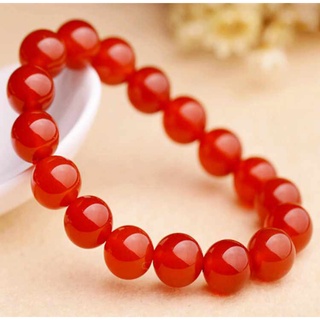 Vòng Phong thủy đá Mã Não Đỏ Size 8mm hợp mệnh Hỏa - Mệnh Thổ