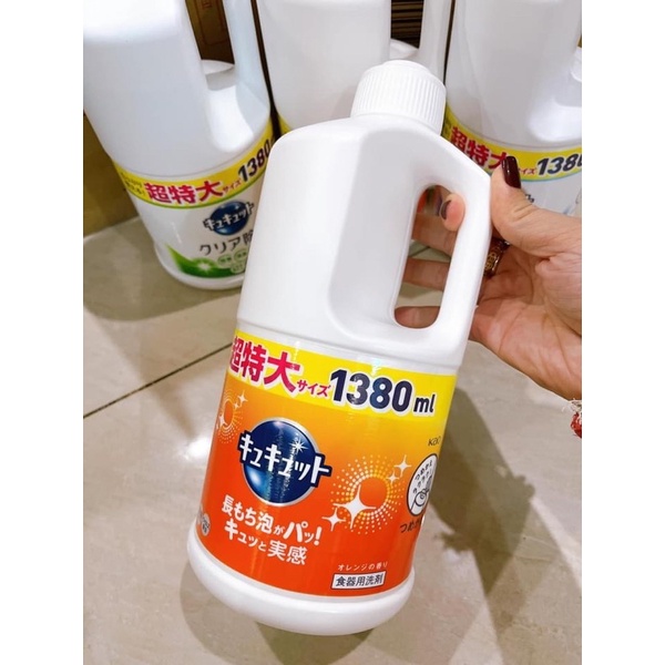 Nước rửa bát Kao 1380ml Nhật Bản