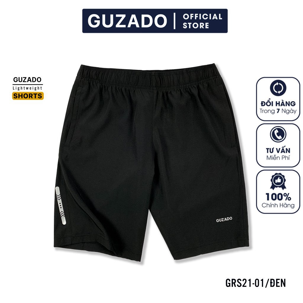 Quần đùi GUZADO (5 Màu), Vải Gió Mềm, Siêu Nhẹ, Dáng Thể Thao GSR01 | BigBuy360 - bigbuy360.vn