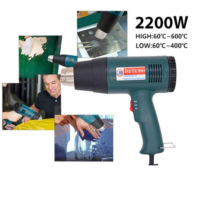 Máy khò nhiệt, thổi hơi nóng đa năng dán decal công suất lớn 2200W
