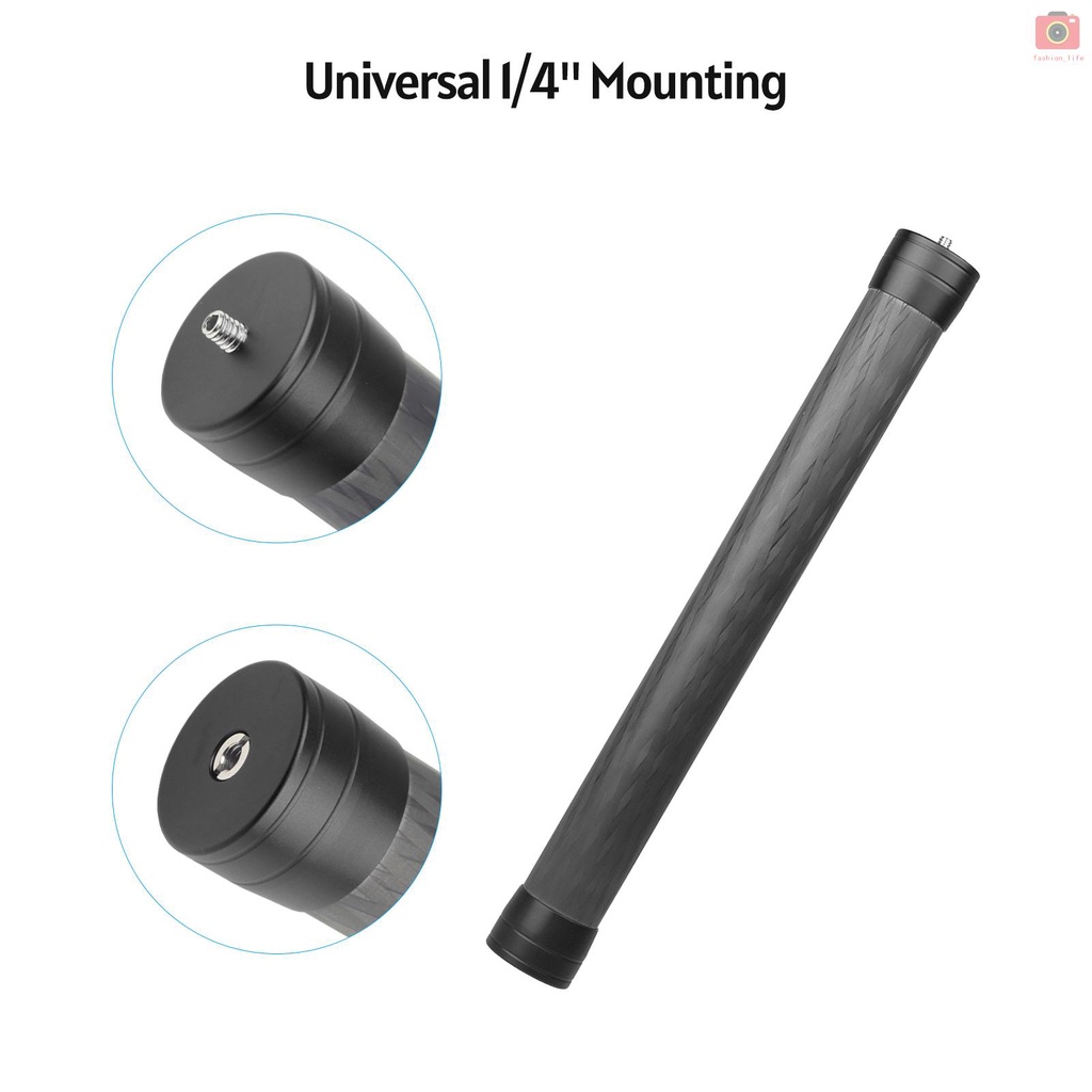 Thanh nối dài 35cm/13.8in với 1/4-inch 3/8-inch bằng sợi Carbon thông dụng cho giá đỡ máy ảnh | BigBuy360 - bigbuy360.vn