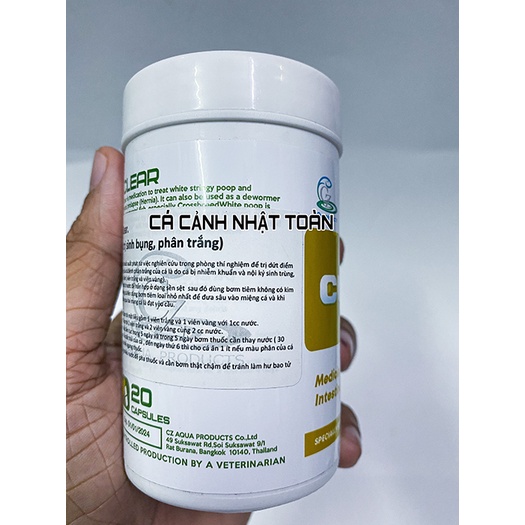 CZ9 CLEAR HỖ TRỢ SÌNH BÌNH, PHÂN TRẮNG CHO CÁ CẢNH