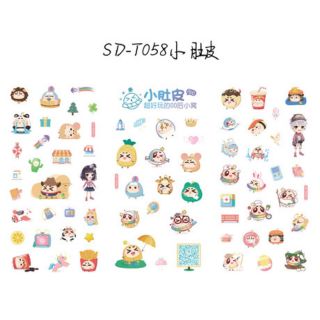 SET 3 TẤM WASHI STICKER 10*20cm WT03