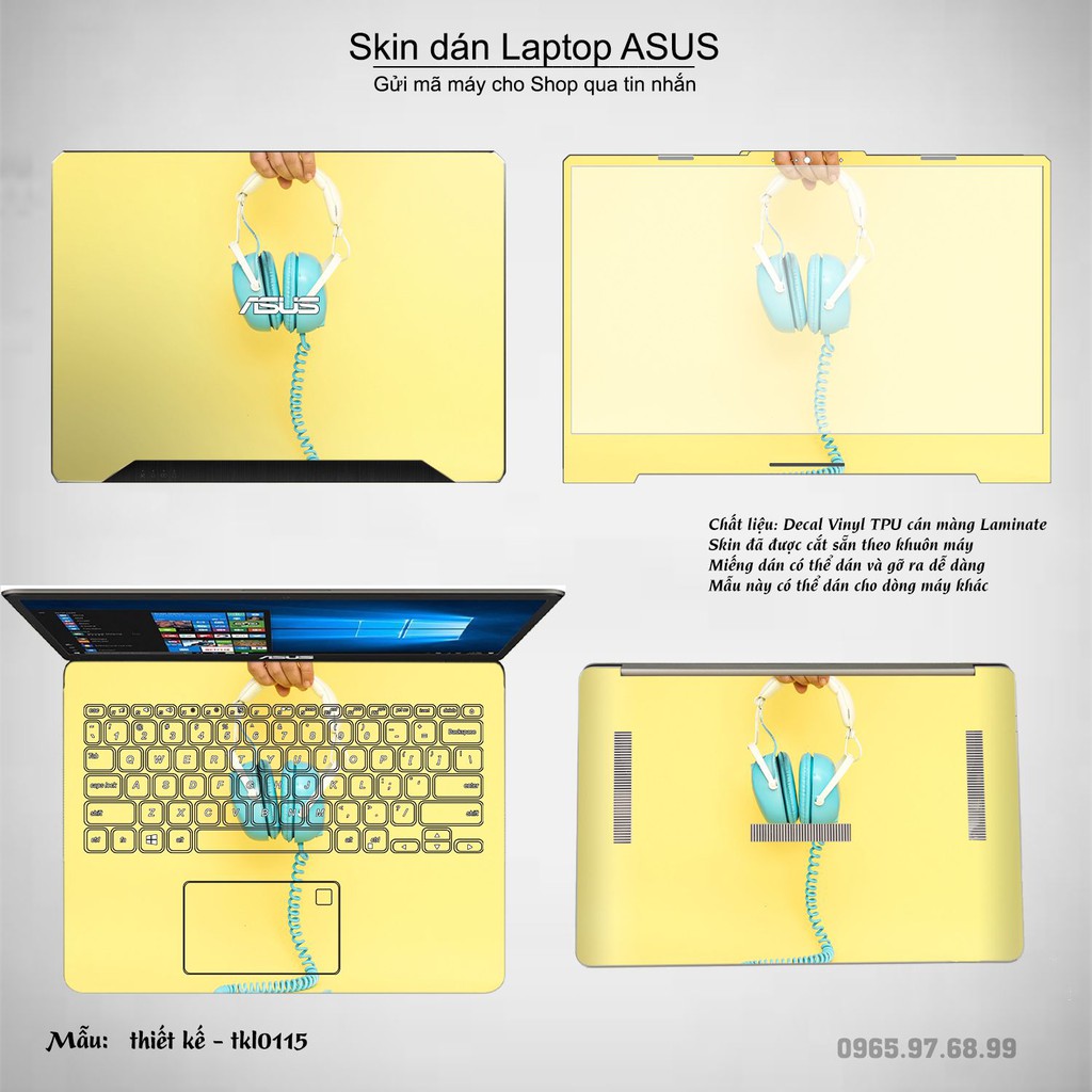 Skin dán Laptop Asus in hình thiết kế _nhiều mẫu 3 (inbox mã máy cho Shop)