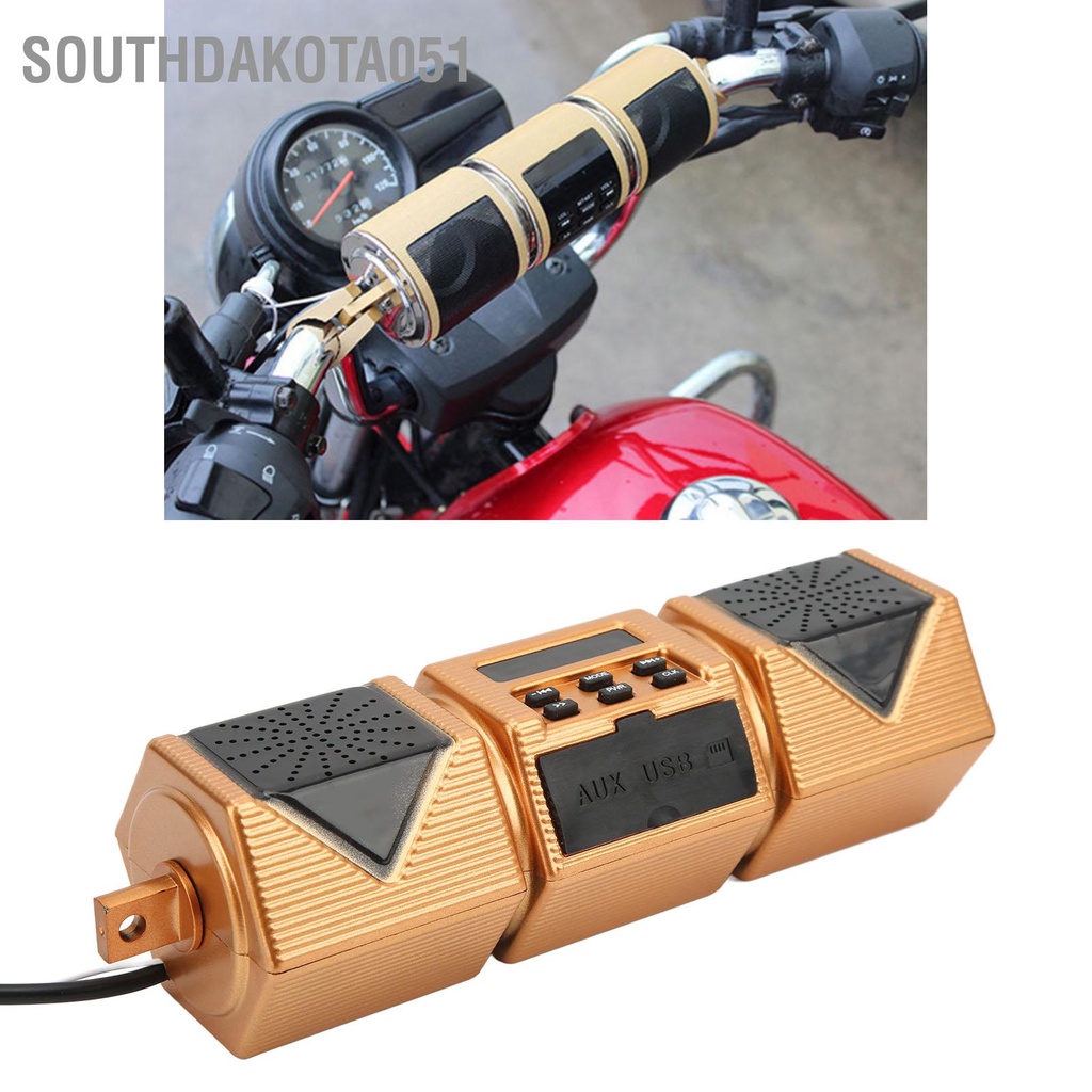 [Hàng Sẵn] Loa bluetooth đa năng gắn tay lái xe máy nghe nhạc MP3 chống nước IP54【Southdakota051】