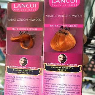 Nhuộm tóc Lancui màu CAM TƯƠI A30