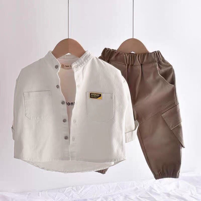 Áo khoác Jean/Kaki cho bé trai và bé gái, áo khoác dài tay phong cách_T10