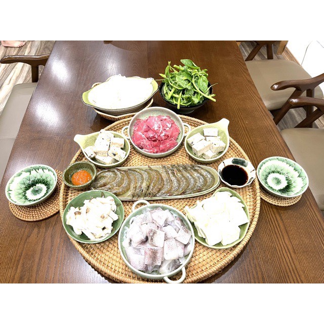 Mâm mây ăn cơm, mâm mây phong cách vintage bảo vệ môi trường, bày đồ thờ, chưng đồ tết, chụp ảnh, decor