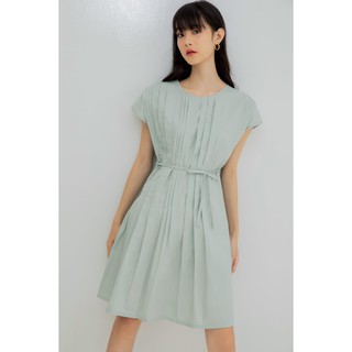 E.studio Đầm Xếp Li Rút Eo Dáng Xoè