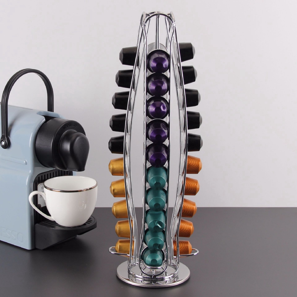 Các nhà sản xuất bán giá đỡ viên cà phê Nespresso Giá đựng viên nang Nestle lưu trữ Nespresso mạ điện Home Storage