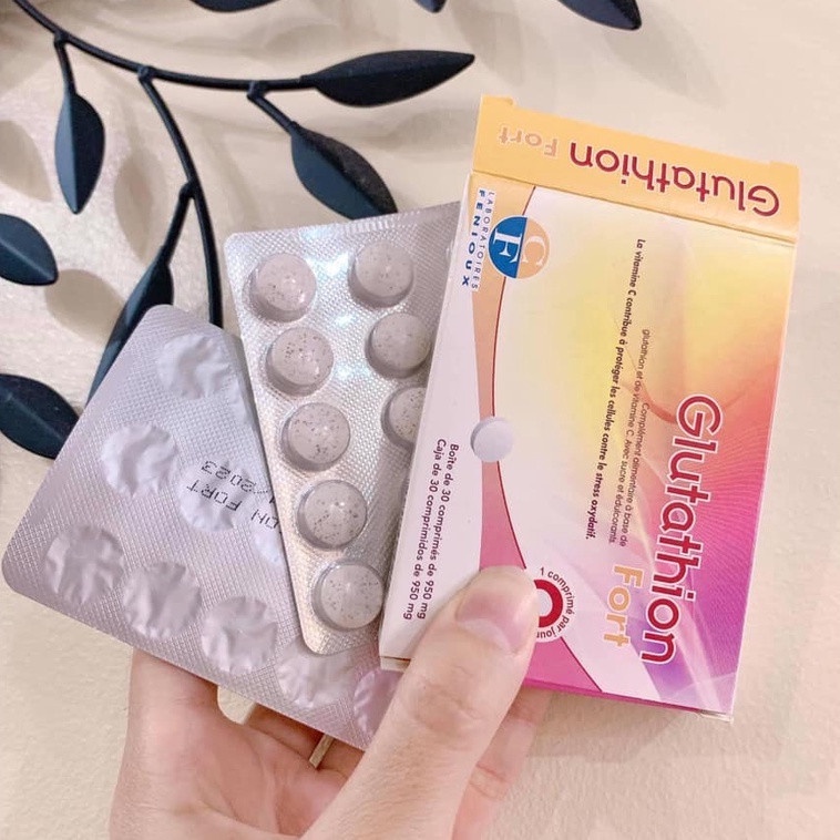 Viên Ngậm Glutathion Fort Trắng Da Pháp - 30 Viên