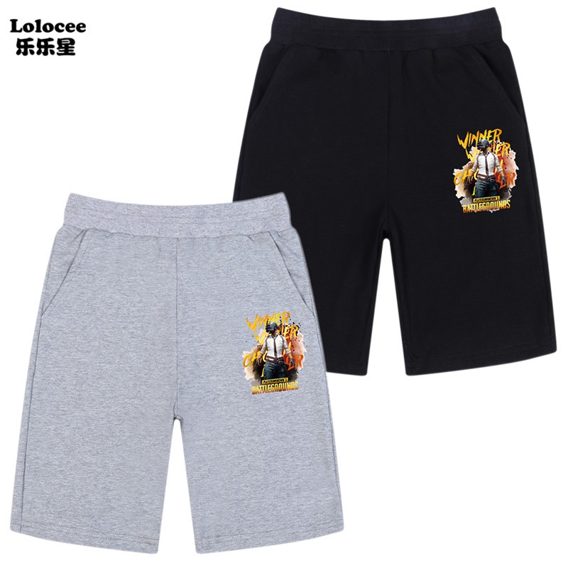 Quần Short Cotton In Họa Tiết Game Pubg Cho Bé Trai