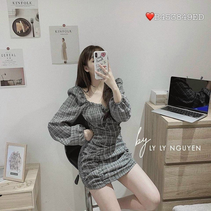 Đầm bố caro bigsize 60=>90kg | BigBuy360 - bigbuy360.vn