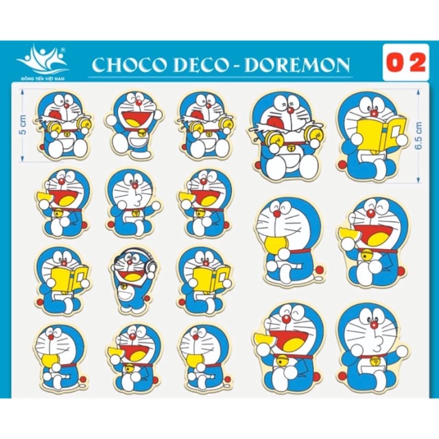 khuôn socola đồng tiến doẻmon (10 vỉ)