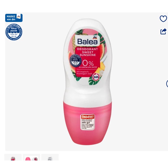 Lăn Khử Mùi Balea 50ml Đức cho cả nam và nữ