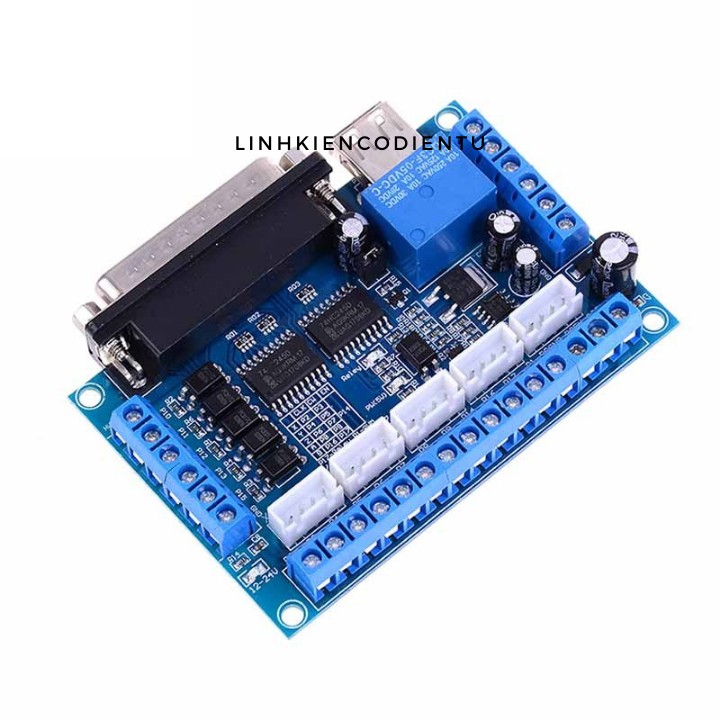 Mạch CNC BOB Mach3 LPT ( Mạch 5 Axis Breakout Board Mach3) Có Kèm Cáp USB