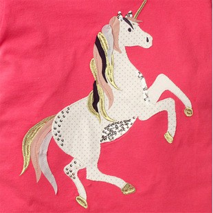 Mã 5128 áo thun ngựa pony của Aosta Betty dành cho bé gái