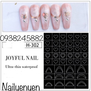 sticker nail dặm ombre
