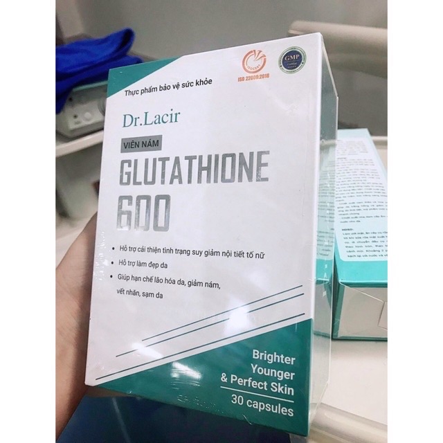 VIÊN UỐNG NÁM TRẮNG DA GLUTATHIONE 600 dr lacir