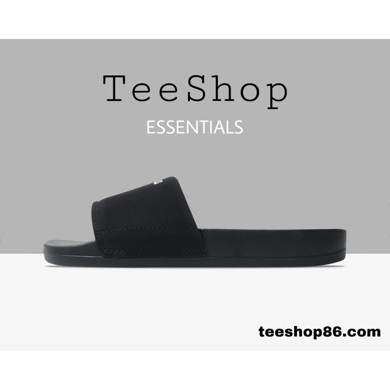 Dép Quai Ngang Essentials Full Đen