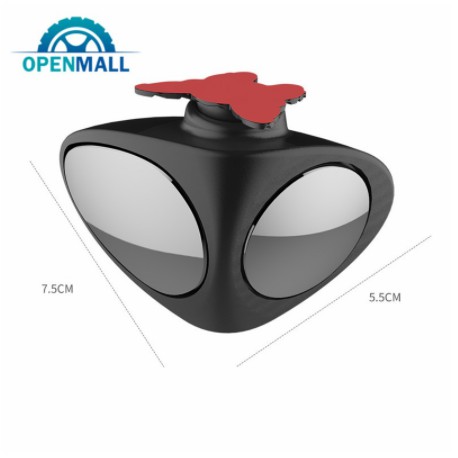 Gương cầu lồi 2 mặt xóa điểm mù quan sát góc rộng trước sau xoay 360 độ dán treo bên dưới kính chiếu hậu xe hơi ô tô