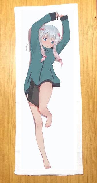 Gối ôm anime sagiri dài 40 x 1m ruột bông Hàn Quốc