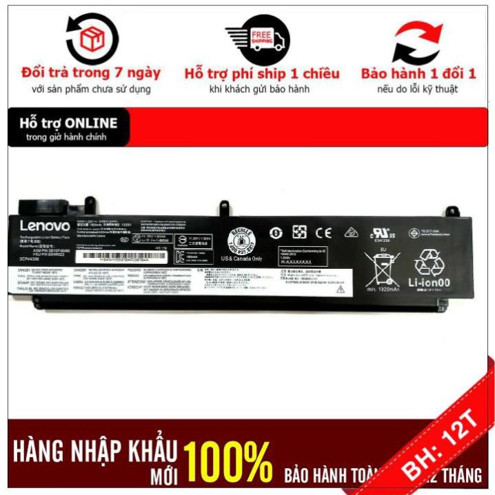 [BH12TH] . Pin Cho Laptop Lenovo ThinkPad T460s T470s Loại Dài! Hàng mới, Bảo hàng toàn quốc