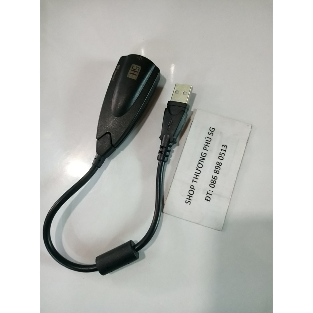 USB âm thanh: USB Sound 7.1 - 5HV2 - Có đoan dây - Tự nhận driver