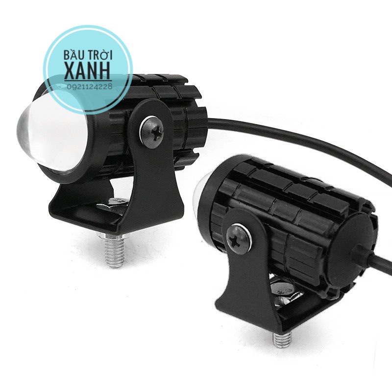 Đèn Trợ Sáng Mini Bi Cầu 2 Mầu Cos Vàng Pha Trắng