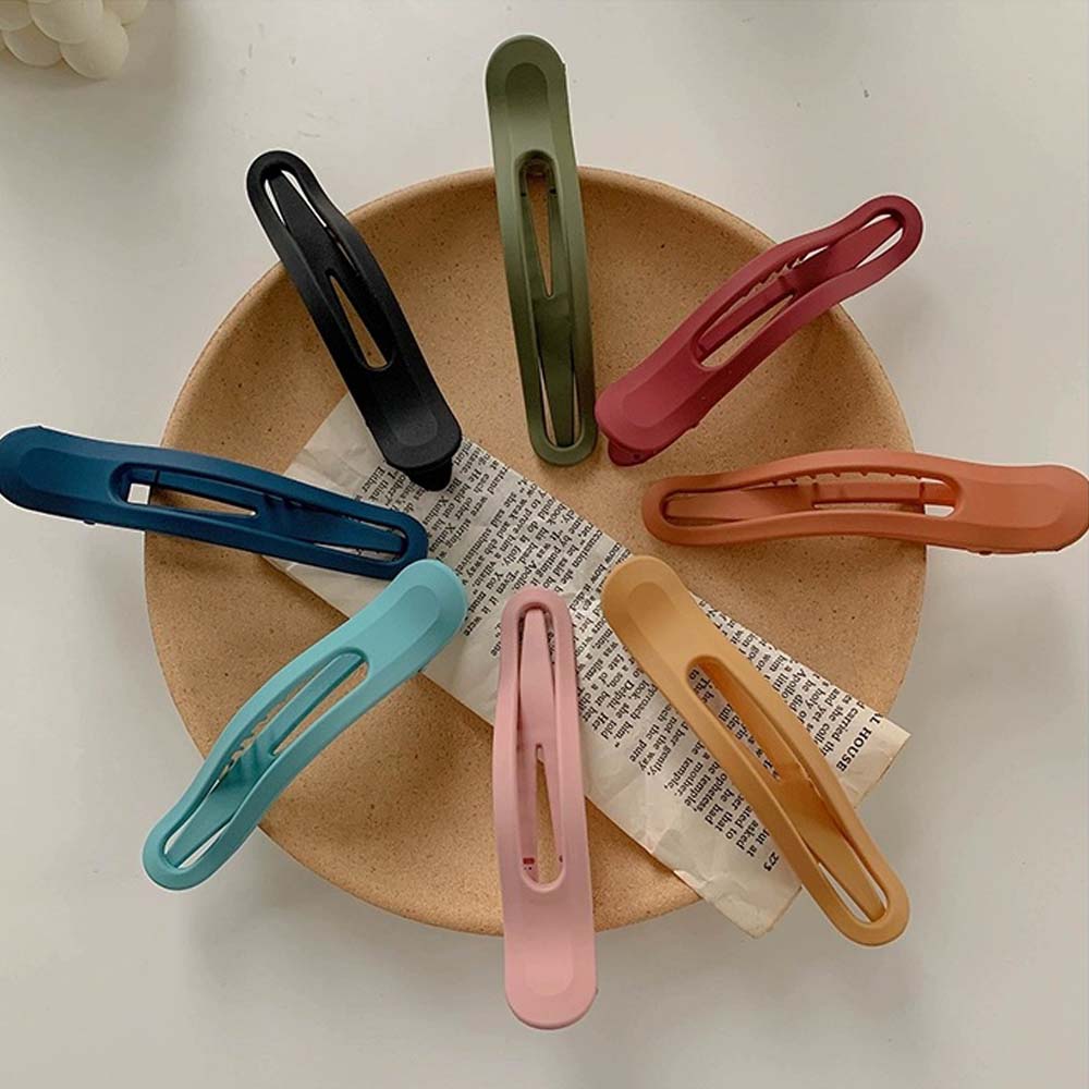 Kẹp Tóc Mỏ Vịt Bằng Nhựa Nhiều Màu Cho Nữ