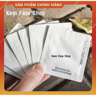 Kem Dưỡng trắng mờ thâm sạm và Trẻ Hóa Da kiêm mặt nạ ngủ Amore Pacific 1ml Cao Cấp dành cho mọi loại da