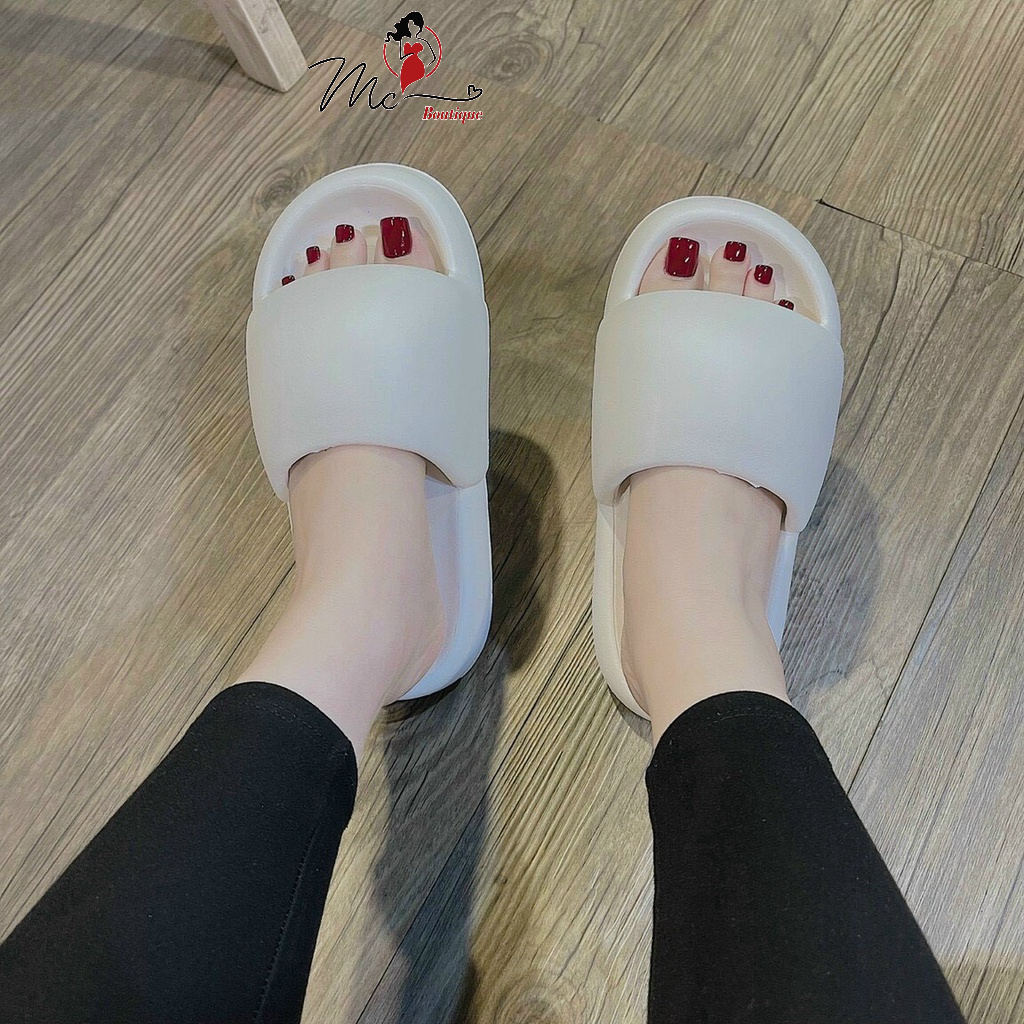 Dép bánh mì Eva, Dép bánh mì béo quai ngang màu xanh, hồng, trắng hàng Quảng Châu