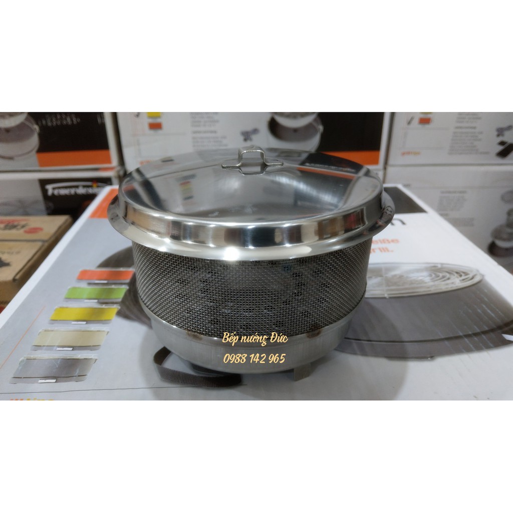 Bầu đựng than dùng cho bếp nướng Đức Feuerdesign Mayon, Vesuvio