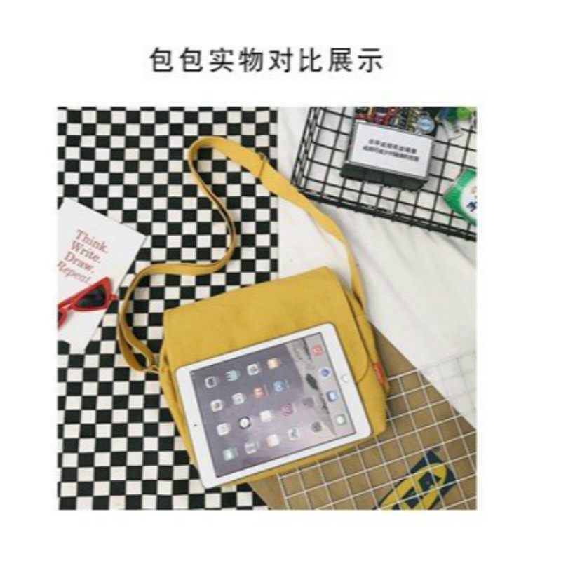 Túi xách đeo chéo bằng vải canvas phong cách Hàn Quốc ulzzang cá tính cho nam