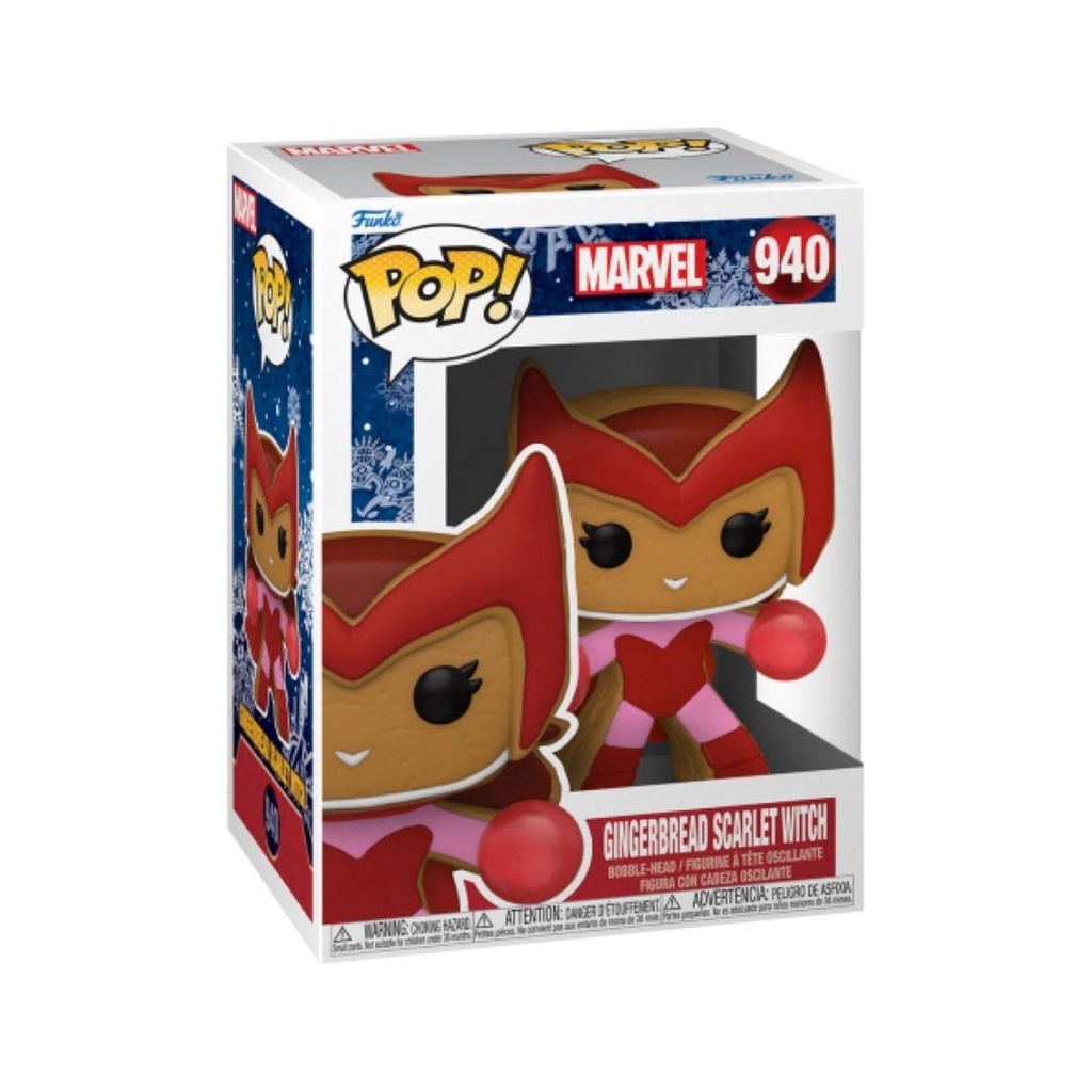 Mô hình Marvel Scarlet Witch 10cm 940 Gingerbread Funko Pop Mô hình tĩnh Nhựa PVC CHÍNH HÃNG MỸ MVFKP08