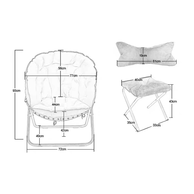 Ghế Tựa Lưng Thư Giãn Đọc Sách, Ghế Sofa Đơn Cho Bà Bầu Vỏ Tháo Ra Giặt Được Kèm Gối Và Ghế Gác Chân