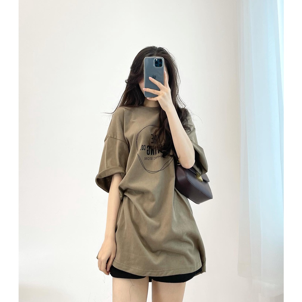 [Mã SKAMFSW175 giảm 10K đơn 50K] Áo thun 3158 The Living chất cotton mặt nhung dày dặn Miho house