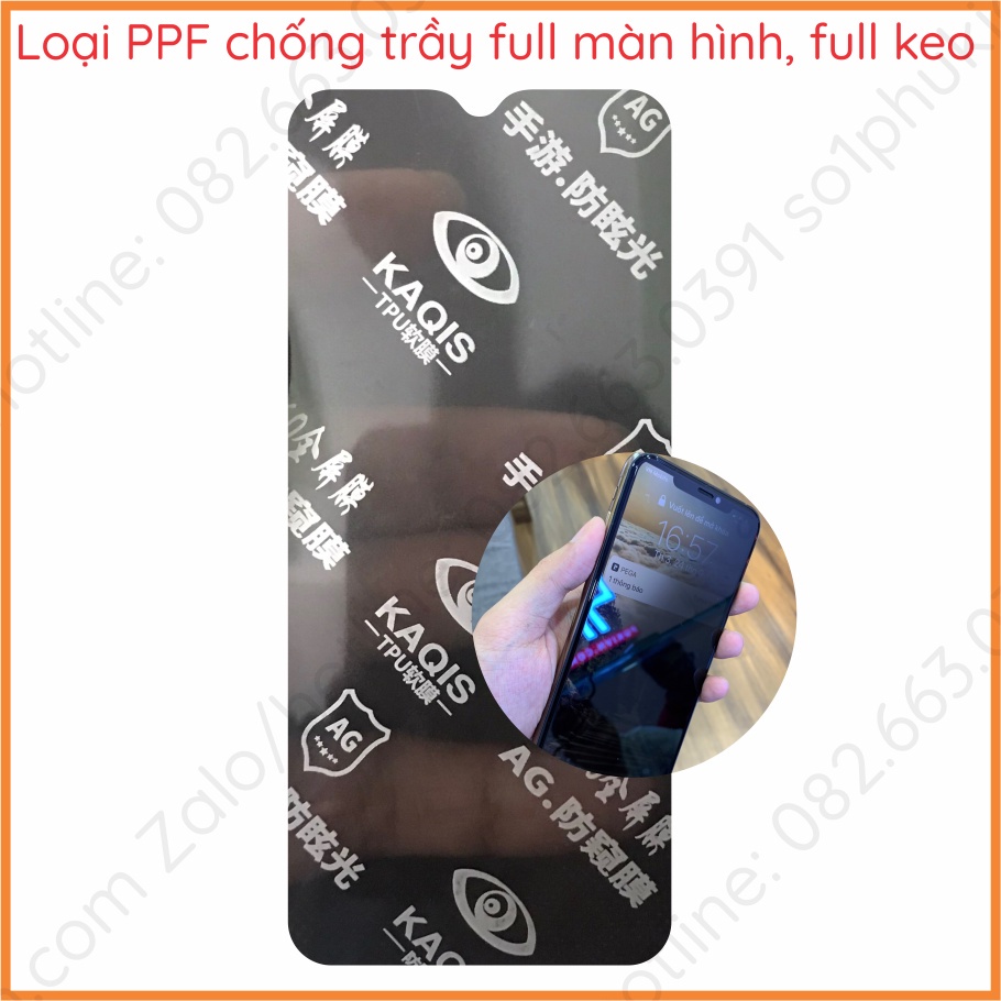 Dán cường lực chống nhìn trộm Nokia C21+ (c21 plus) nano &amp; ppf (tự phục hồi vết thương)